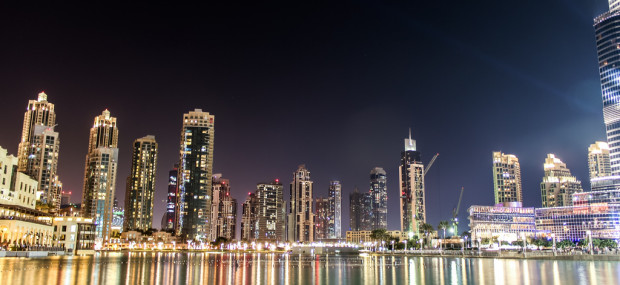 Dubai City at Night