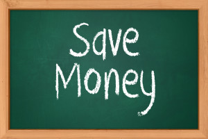 Save Money written on black board